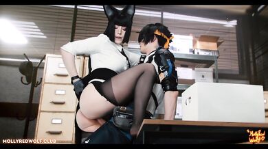 Horny boss Miyabi uses femdom techniques to get the work reports she wants.