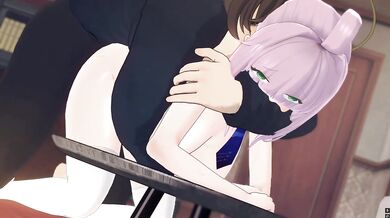 MMDブルーアーカイブ　不知火カヤ　中出しセックス