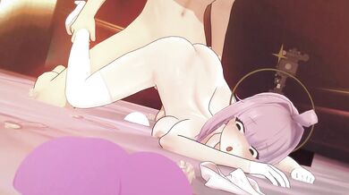 MMDブルーアーカイブ　不知火カヤ　中出しセックス