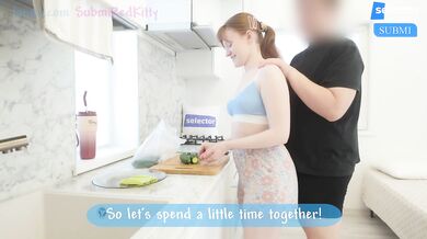 Distracted My Stepsister in the Kitchen and Filled Her Mouth with Cum for Dessert