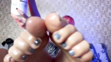 Gentle oily feet JOI