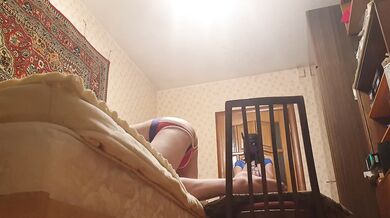 Russian beautiful babe Anastasia Mistress pegging Sasha Earth home