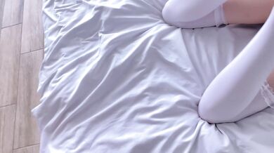 My neighbor invited me in, so I fucked her tight hole and gave her a massive creampie