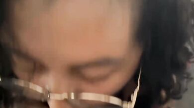 She gives me a rich blowjob while her boyfriend calls her