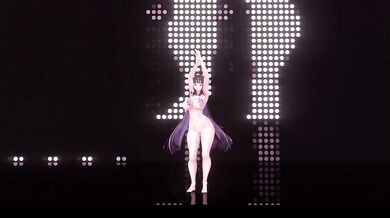 Elf VTuber Nude Strip Dance | Badtitude MMD