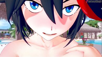 Ryuko Matoi hard sex on the pool | Killlakill | Full & POV on patreon: Fantasyking3