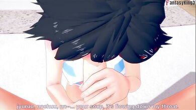 Ryuko Matoi hard sex on the pool | Killlakill | Full & POV on patreon: Fantasyking3