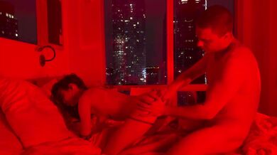 Coworkers cheat and fuck in a hotel room. "I didn't have a chance - he fucked my ass and pussy all night."