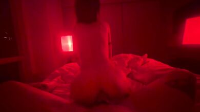 Coworkers cheat and fuck in a hotel room. "I didn't have a chance - he fucked my ass and pussy all night."