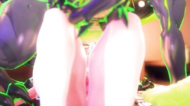 Two Hati Ethereals and Yixuan have hot sex in every hole - ZZZ