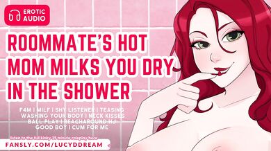 Your Roommate's Hot Mom Milks You Dry In the Shower | Erotic Audio for Men | Exclusive Audio Preview | MILF | Older Woman Younger Man | ASMR