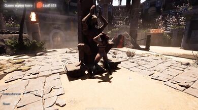 The statue's secret ritual goes public, and Lara Croft surrenders herself to the ancient statue in front of 1,000 spectators.