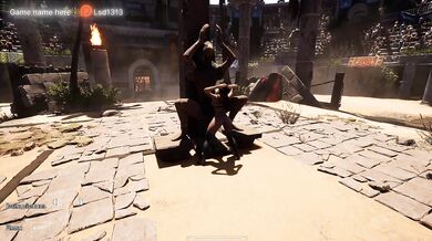 The statue's secret ritual goes public, and Lara Croft surrenders herself to the ancient statue in front of 1,000 spectators.