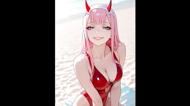 Zero Two makes you stroke sniffing her... [joi, feet, armpits, femdom]