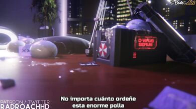 Ada Wong gets fucked by a huge cock [Spanish subtitle]