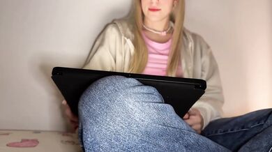 Watching porn and masturbating