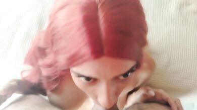 Catalina Days - Red hair latina gets a BIG FACIAL