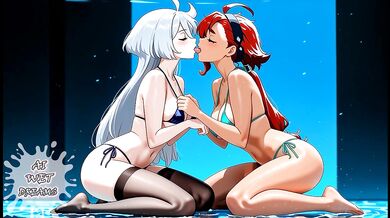 HOT LESBIANS EXPLORE THEIR SEXY BODIES UNTIL ORGASM!! (CARTOON LESBIAN ORGASM) - ASMR/JOI/ROLEPLAY