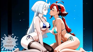 HOT LESBIANS EXPLORE THEIR SEXY BODIES UNTIL ORGASM!! (CARTOON LESBIAN ORGASM) - ASMR/JOI/ROLEPLAY