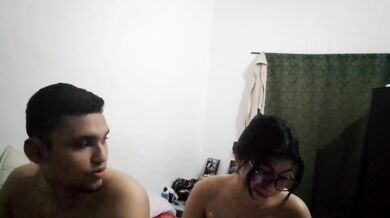 A Colombian Latin American couple playing a Q&A game before sex
