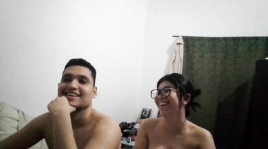 A Colombian Latin American couple playing a Q&A game before sex