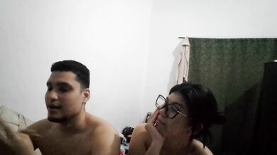 A Colombian Latin American couple playing a Q&A game before sex