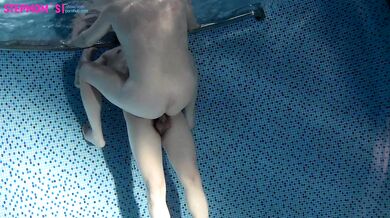 Hot Stepmom Fucks Her Stepson In The Swimming Pool - Underwater Sex