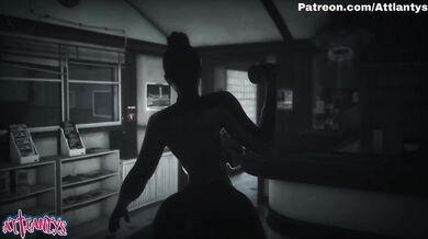 A Massive Curvy Grey Cow Monster Fuck a Former Soldier