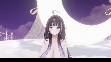 Thicc Elf VTuber Outfit Change Until Nude | Teddy Bear MMD