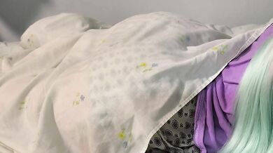 The virgin's ass got horny and my cock fucked her in sex with clothes!!! (Over 18)