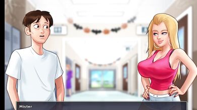 Sommertime saga | Sexy stepsister gets creampied her pussy | Gameplay