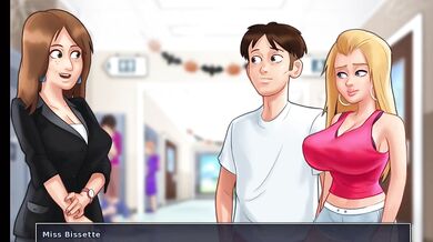 Sommertime saga | Sexy stepsister gets creampied her pussy | Gameplay