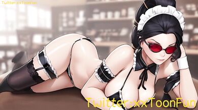 League Of Legends Coffee Maid hentai Adult animation - Vayne Coffee Maid Blow Job Hand Job for her lord Hentai animation by xxtoonfun