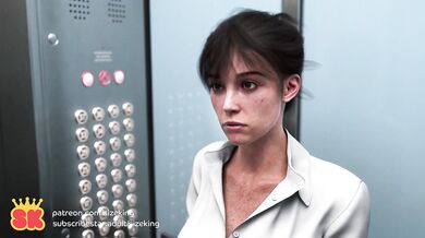 Elevator Trouble (SizeKing Breast Expansion)