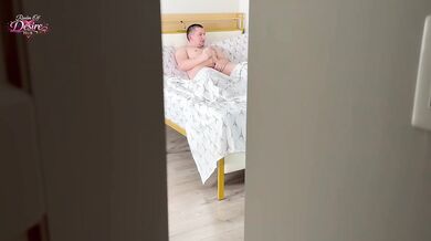 Step Sis Caught Me Jerking Off and Fucked Me Hard + Huge Cumshot in Her Mouth