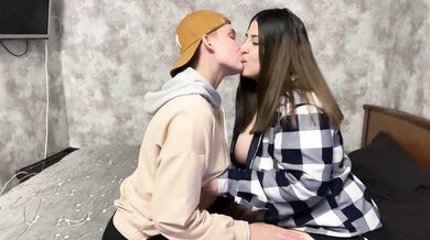 A real lesbian couple fucks to orgasm