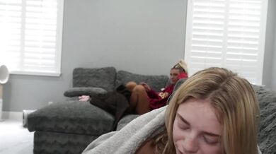 I Sucked and Fucked My Boyfriend on the Couch in Front of my College Roommate!