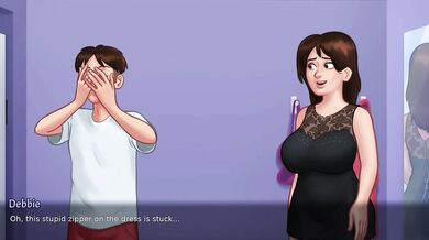 Sommertime saga | debbie's sexy scenes in Gameplay 18+