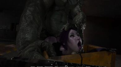 How deep does this ogre fuck her tight holes and get every hole pregnant. 3D fertilization