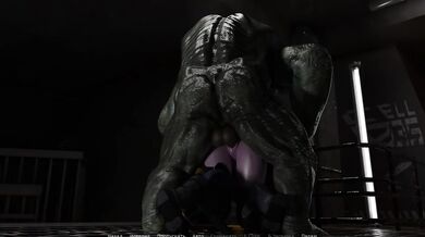 How deep does this ogre fuck her tight holes and get every hole pregnant. 3D fertilization
