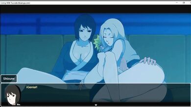 shizune me masturba al lado de Tsunade -Living With Tsunade