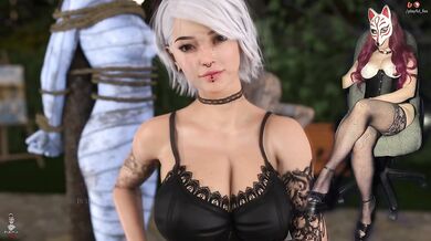 Steps of Debauchery #74 - Playful_Fox in see-through bra and stockings