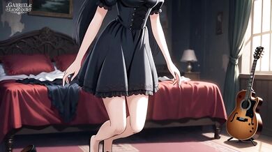 Demure Gothic Girl with Rock Star - Part 1 (Hentai Ecchi)
