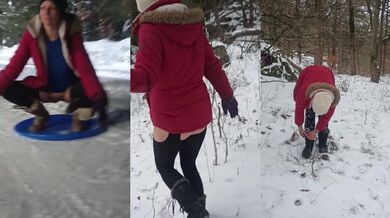 Wisconsin milf outdoors/public compilation.