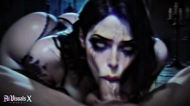 Hot Gothic Witch - Anal & Messy Cum in Haunted Castle (4K AI Generated)