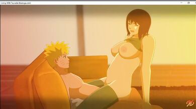 Shizune has sex with Naruto at Tsunade's house.