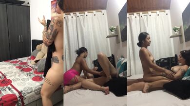 THREE HOT LATINAS SHOW OFF THEIR TITS AND PUSSIES