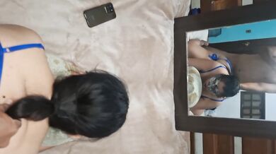 My neighbor's mother masturbated and I fucked her