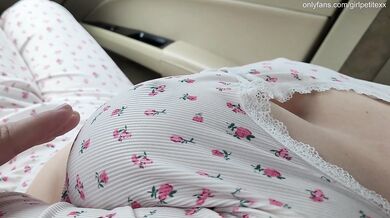 Sensitive Touching Hard Nipples of My Shy Stepsister