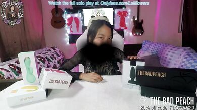Solo play with sex toys!!! l Reviewing 6 sex toys from The Bad Peach!